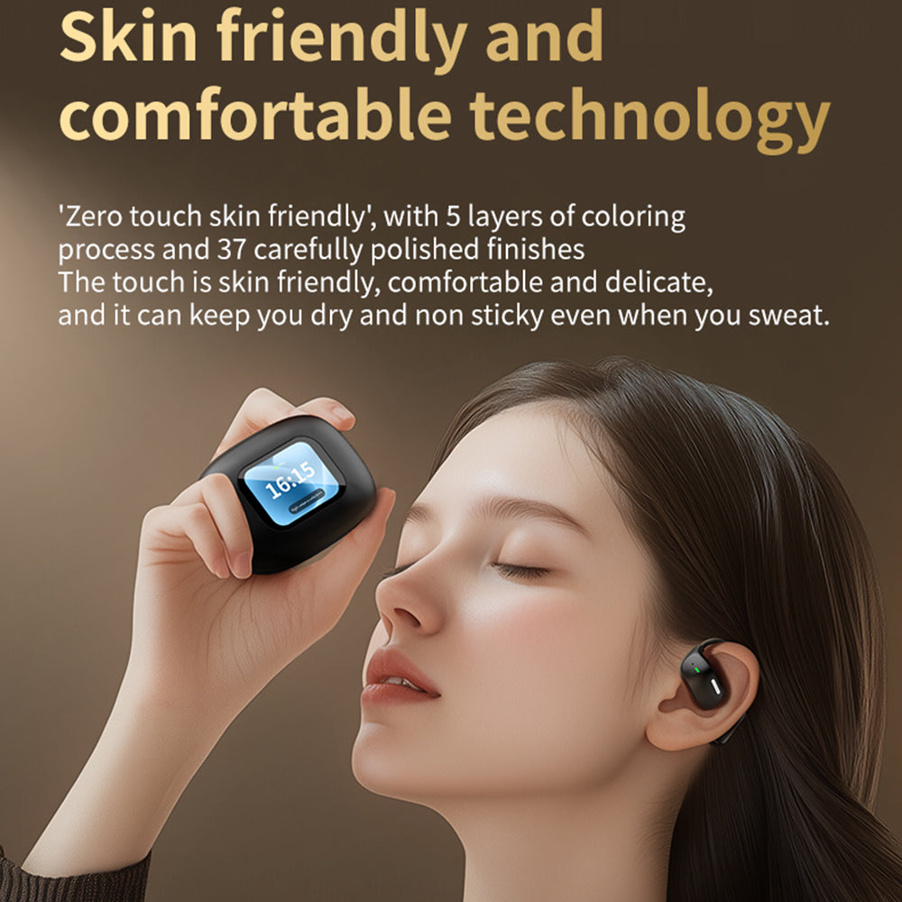 LX80 Bluetooth-compatible Translator Earbuds AI Real-Time Multi-Language Translation Hook Earbuds