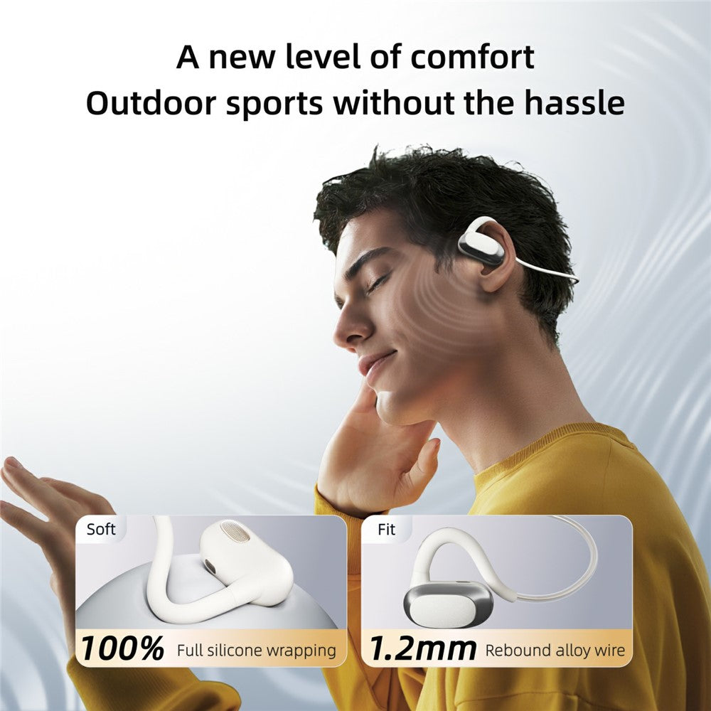 F25B IPX7 Waterproof Sports Headphones Air Conduction Wireless Bluetooth-Compatible OWS Earphones
