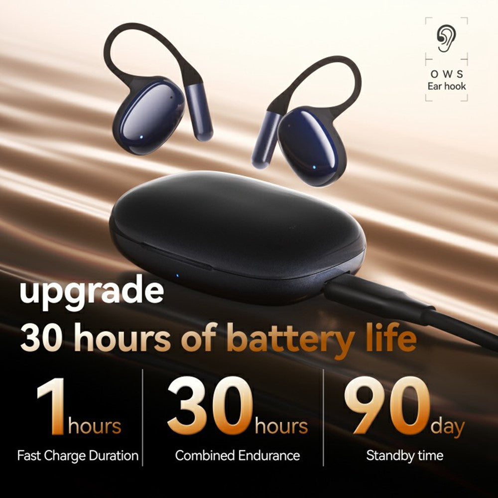 F20 Open Ear Hook OWS-øretelefoner Trådløse sports-ANC-støjreducerende Bluetooth-kompatible hovedtelefoner