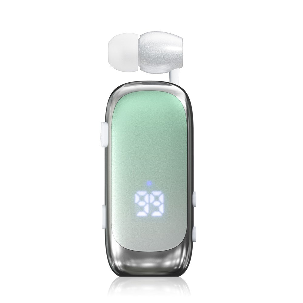 K88Pro Clip On Wireless Earphone Digital Display Bluetooth-Compatible 6.0 Business Lavalier Earbud