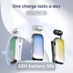 K88Pro Clip On Wireless Earphone Digital Display Bluetooth-Compatible 6.0 Business Lavalier Earbud