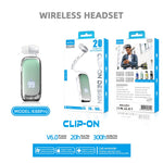 K88Pro Clip On Wireless Earphone Digital Display Bluetooth-Compatible 6.0 Business Lavalier Earbud