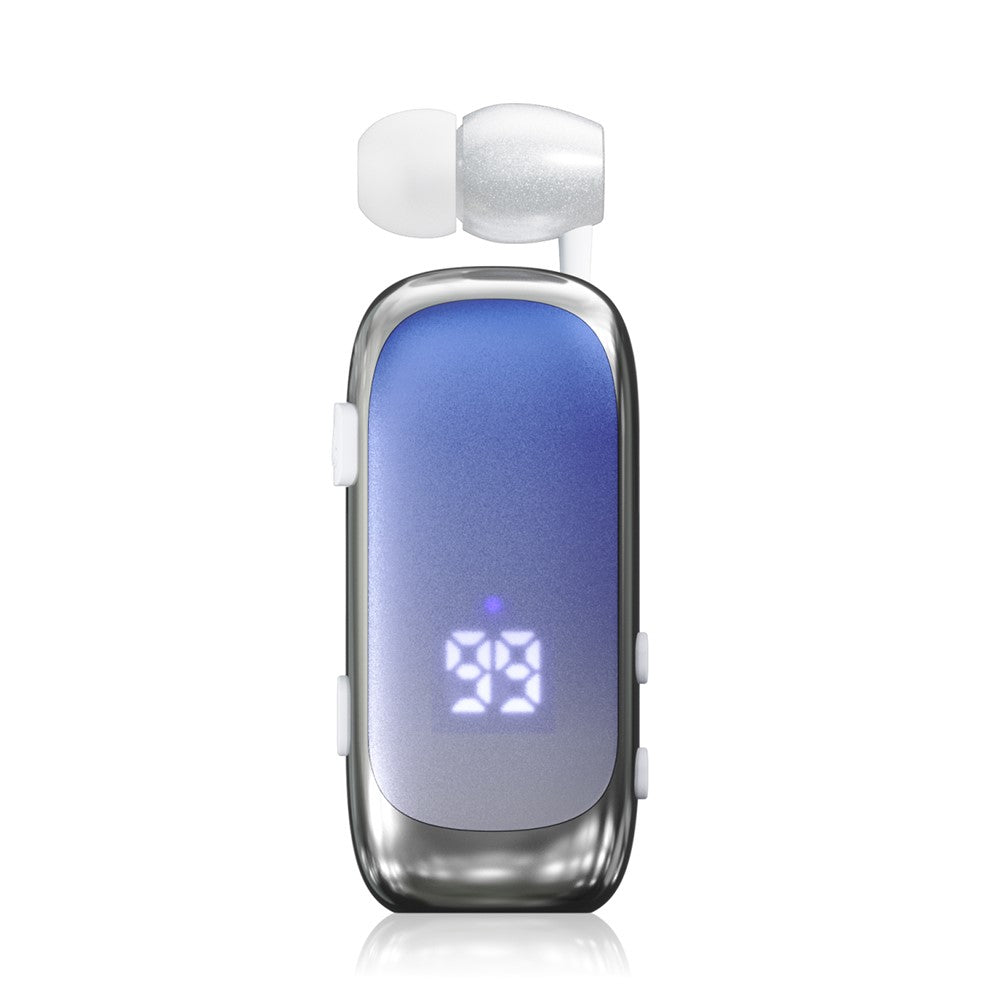 K88Pro Clip On Wireless Earphone Digital Display Bluetooth-Compatible 6.0 Business Lavalier Earbud