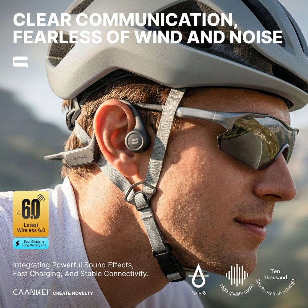 CAANKEI CBC15 Bone Conduction OWS Høretelefoner IP56 Vandtætte Åbne Sportsøretelefoner (uden hukommelse)