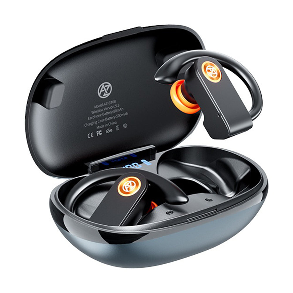 AZEADA AZ-BT08 OWS Bluetooth-compatible Earbuds IPX5 Waterproof Open Ear Hook Wireless Earbuds for Sports