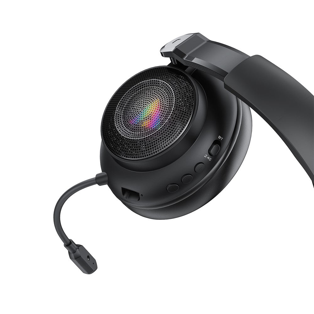 ACEFAST H15 Trådløst gaming-headset med mikrofon 2.4G Bluetooth-kompatibelt RGB-lysgaming-hovedtelefon