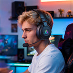 ACEFAST H15 Trådløst gaming-headset med mikrofon 2.4G Bluetooth-kompatibelt RGB-lysgaming-hovedtelefon