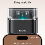 YESIDO TWS33 Bluetooth-compatible Earbuds ANC ENC Noise Cancelling Wireless Earphones for Gaming Music