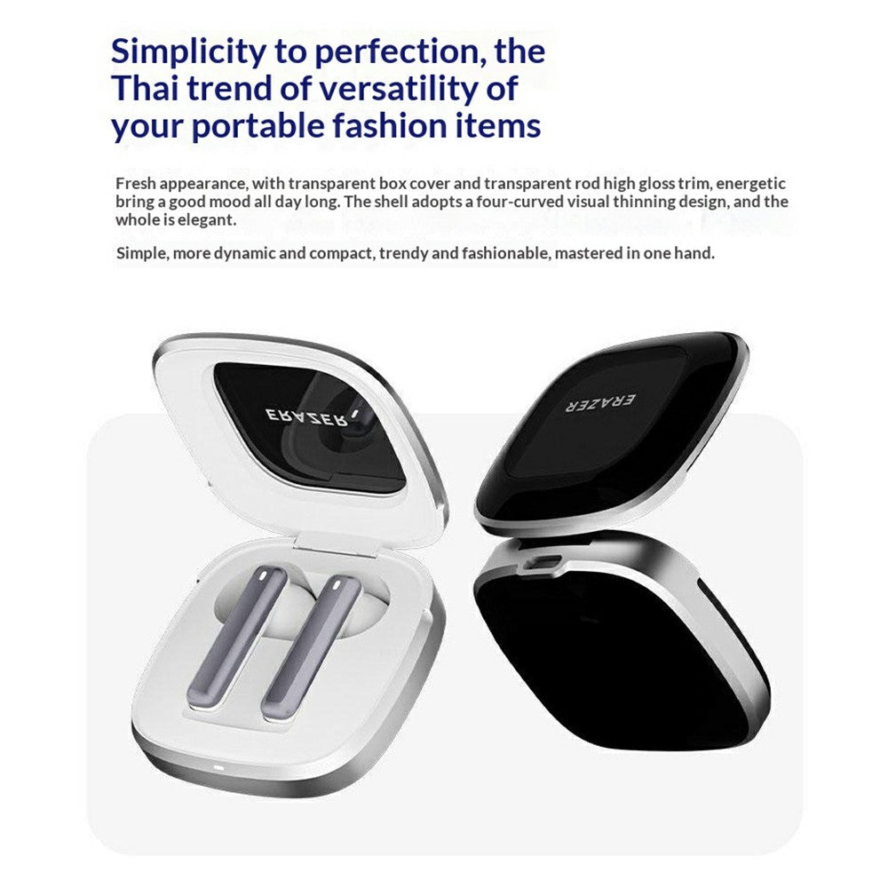 ERAZER EK02 Trådlösa Semi-In-Ear Bluetooth-kompatibla Hörlurar med Pekskärm för Gaming Music (Investerat av Lenovo)