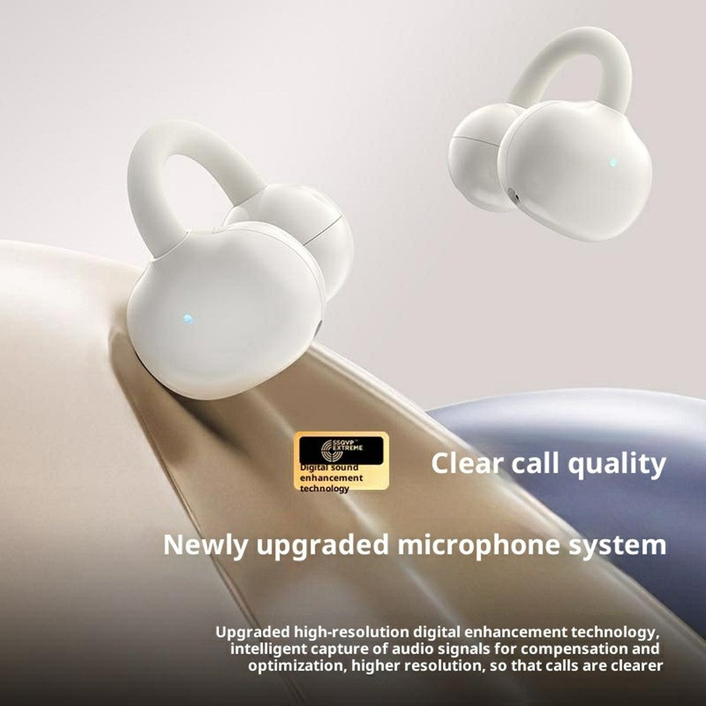 ERAZER EX01 Clip-On Bluetooth-compatible Earbuds Open Ear Wireless Earphones for Sports