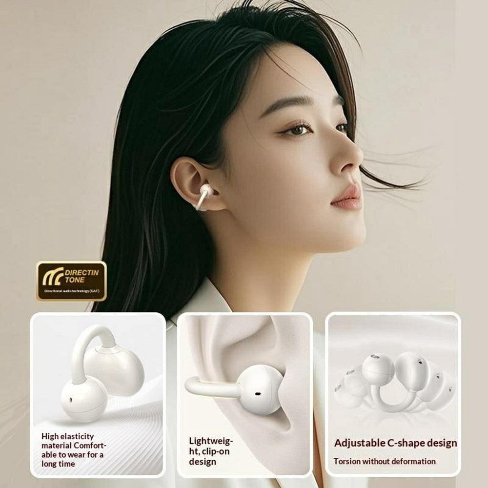 ERAZER EX01 Clip-On Bluetooth-compatible Earbuds Open Ear Wireless Earphones for Sports