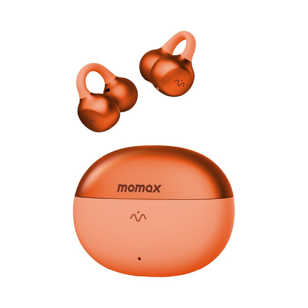 MOMAX BT15 1-Vibe Clip M.IN.D høretelefoner med åbne ører og clip-on, AI-støjreduktion og IPX4, trådløse høretelefoner til sport og kontor