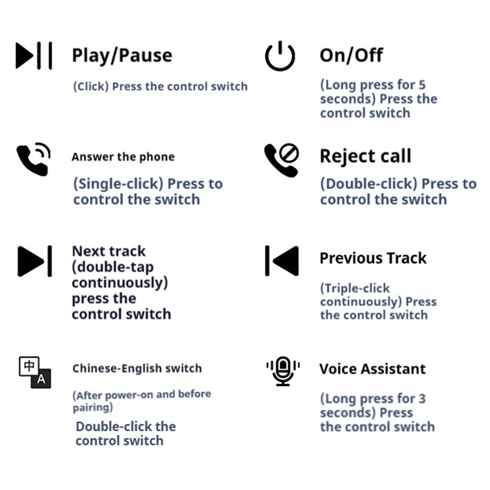 Invisible Single Ear Bluetooth-compatible 6.1 Earbud 20H Wireless Mini Sports Business In-ear Headphone