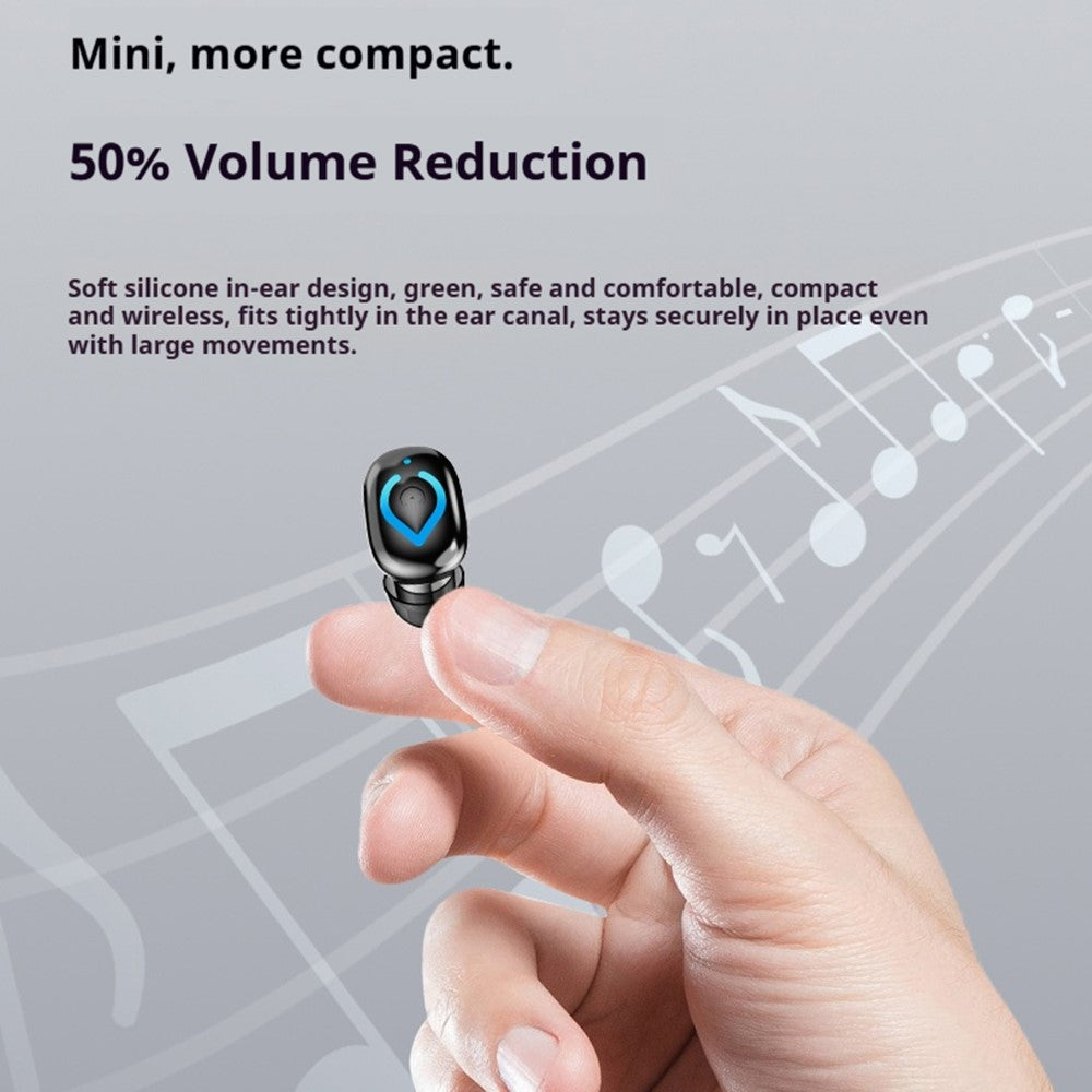 Invisible Single Ear Bluetooth-compatible 6.1 Earbud 20H Wireless Mini Sports Business In-ear Headphone
