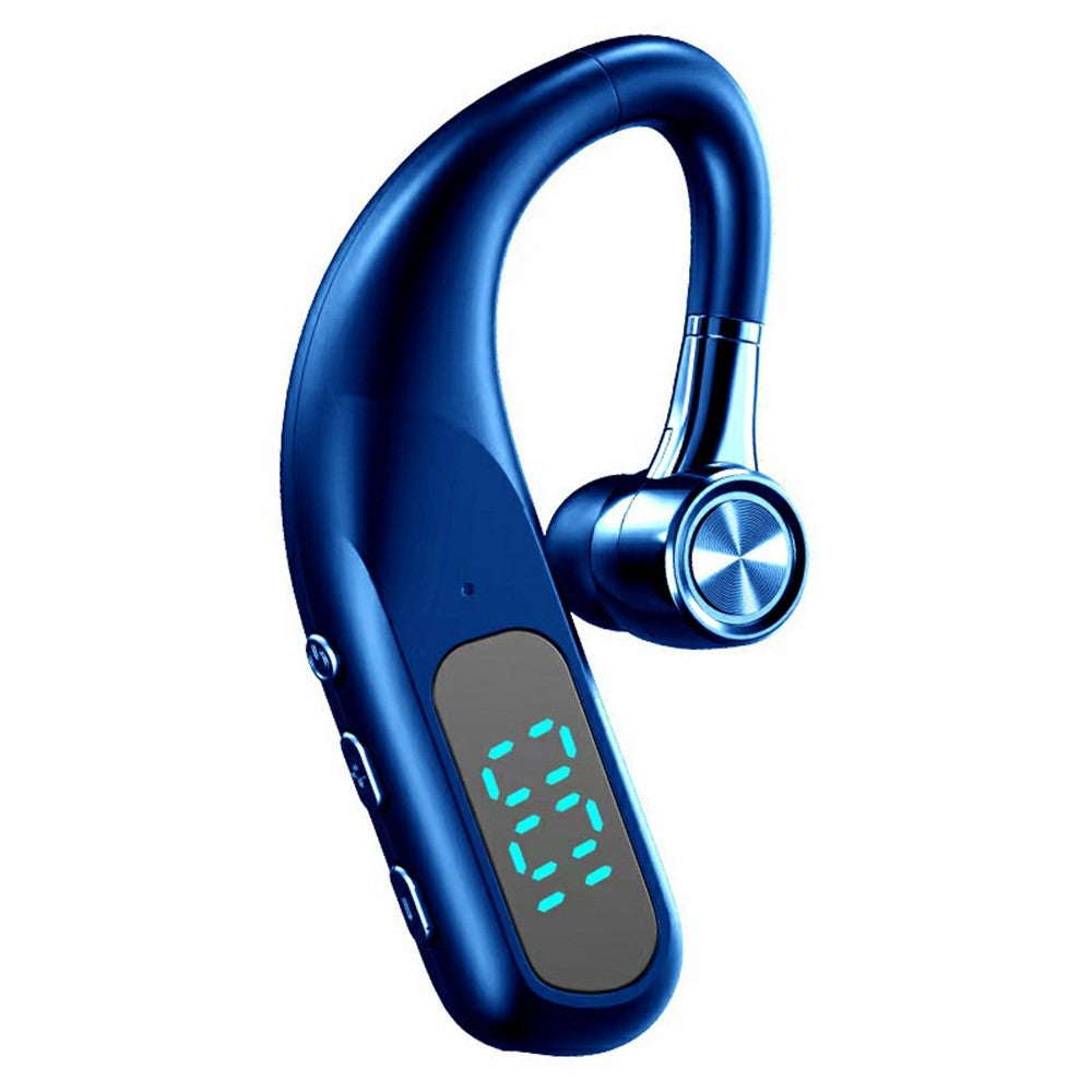 Single Ear Bluetooth-compatible 6.0 Ear Hook Earphone LED Display Noise Cancelling Wireless Business Sports Headphone