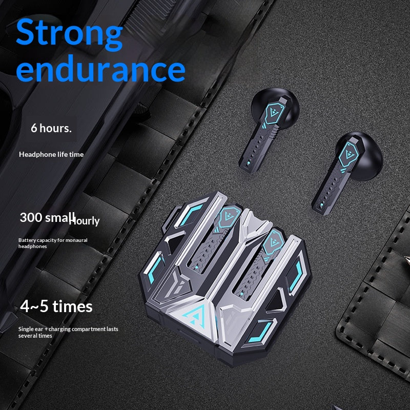 X39 ENC Noise Cancelling Mecha TWS Bluetooth-compatible Earbuds Gaming Music Dual Mode Wireless Earbuds