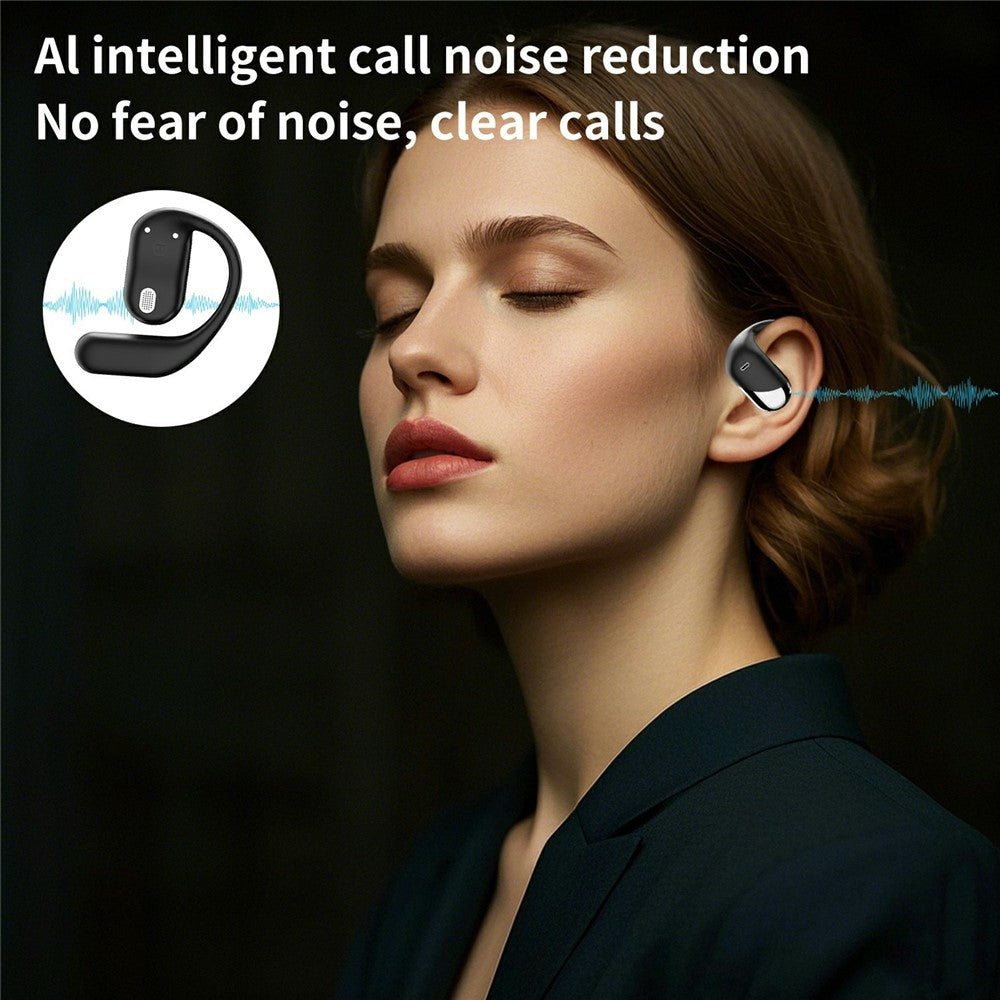 Q16H3 Ørekrog Bluetooth-kompatible 5.3 Earbuds Open-Ear AI-oversættelse Trådløse Høretelefoner