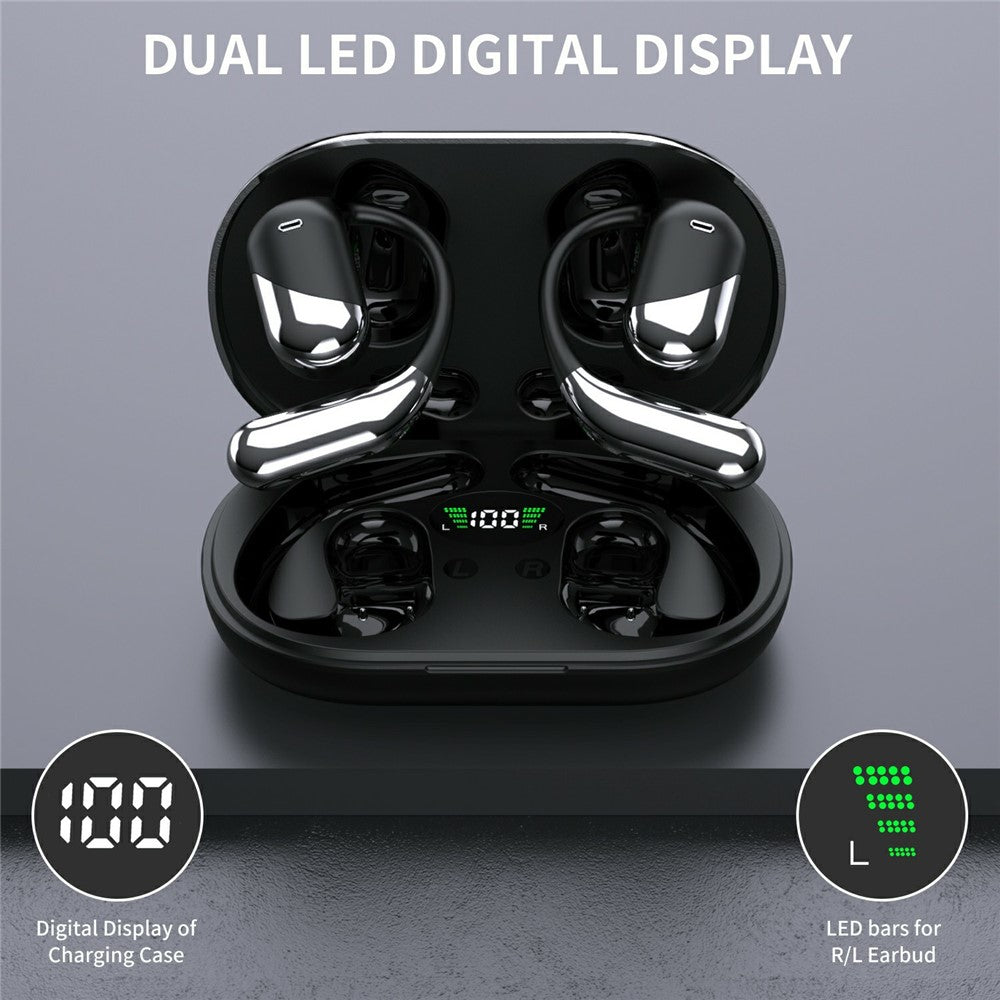 Q16H3 Ørekrog Bluetooth-kompatible 5.3 Earbuds Open-Ear AI-oversættelse Trådløse Høretelefoner