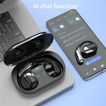 Q16H3 Ørekrog Bluetooth-kompatible 5.3 Earbuds Open-Ear AI-oversættelse Trådløse Høretelefoner