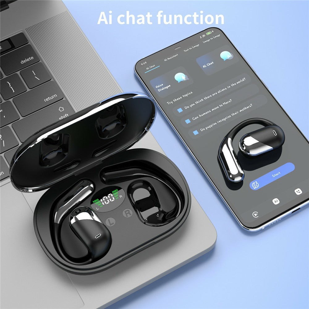 Q16H3 Ørekrog Bluetooth-kompatible 5.3 Earbuds Open-Ear AI-oversættelse Trådløse Høretelefoner