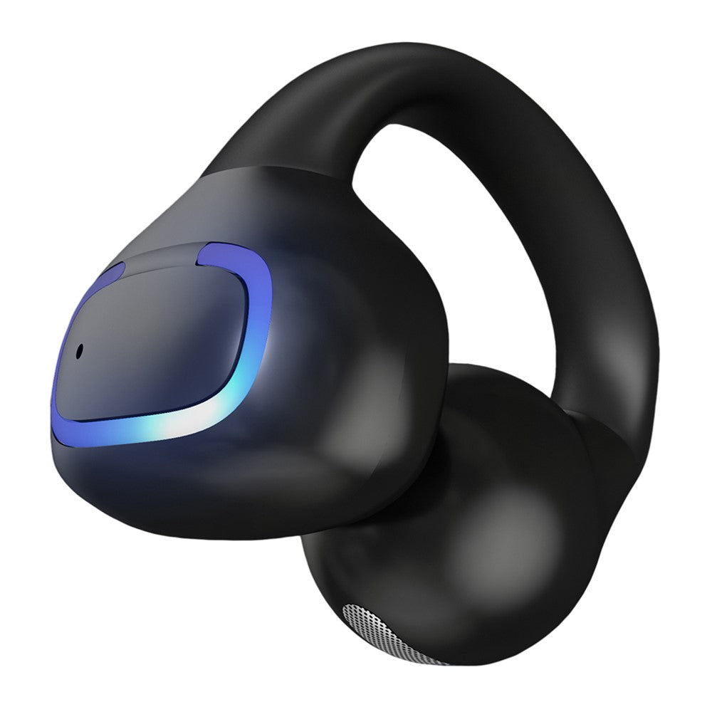 Bluetooth-kompatibla 5.4-tums öronklämmor med enkel öra, 8 timmars batteritid, lätta hörlurar för företag och sport
