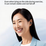 Bluetooth-kompatibla 5.4-tums öronklämmor med enkel öra, 8 timmars batteritid, lätta hörlurar för företag och sport