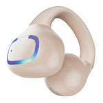 Bluetooth-kompatibla 5.4-tums öronklämmor med enkel öra, 8 timmars batteritid, lätta hörlurar för företag och sport