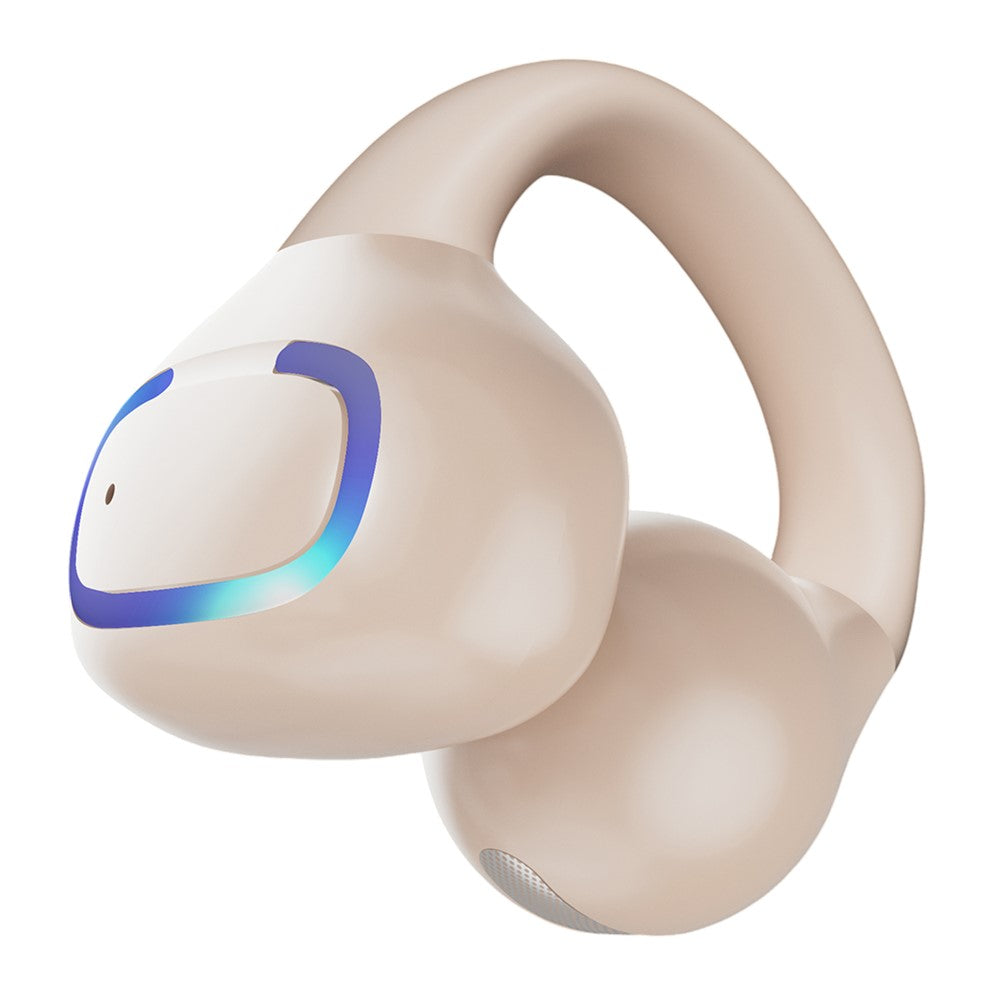 Bluetooth-kompatibla 5.4-tums öronklämmor med enkel öra, 8 timmars batteritid, lätta hörlurar för företag och sport