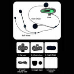 S7 Helmet Bluetooth-compatible Headset Hard Microphone IP67 Waterproof Noise Cancelling Motorcycle Intercom Earphone for Riding (No Memory Card)- Black