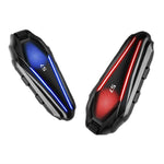 S7 Helmet Bluetooth-compatible Headset Switchable Soft and Hard Microphone IP67 Waterproof Noise Cancelling Motorcycle Intercom Earphone for Riding (No Memory Card)- Black