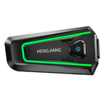 HENGJIANG A1 Motorcycle Helmet Earbuds with Soft Mic Bluetooth-compatible IPX7 Waterproof Headset (No Memory Card)
