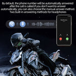 HENGJIANG A1 Motorcycle Helmet Earbuds with Hard Mic Bluetooth-compatible IPX7 Waterproof Headset (No Memory Card)