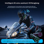 HENGJIANG A50 Waterproof 3D Surround Sound Bluetooth-compatible Motorcycle Helmet Headset with Soft Mic (without Memory)