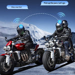 HENGJIANG A50 Waterproof 3D Surround Sound Bluetooth-compatible Motorcycle Helmet Headset with Soft Mic (without Memory)