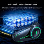 HENGJIANG A50 Vandtæt Hård Mikrofon Hjelm Bluetooth-kompatibelt Headset 1000mAh 30 timers Spilletid AI Stemmeøretelefon til Motorcykel (Intet Hukommelseskort)