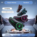 HENGJIANG A50 Vandtæt Hård Mikrofon Hjelm Bluetooth-kompatibelt Headset 1000mAh 30 timers Spilletid AI Stemmeøretelefon til Motorcykel (Intet Hukommelseskort)
