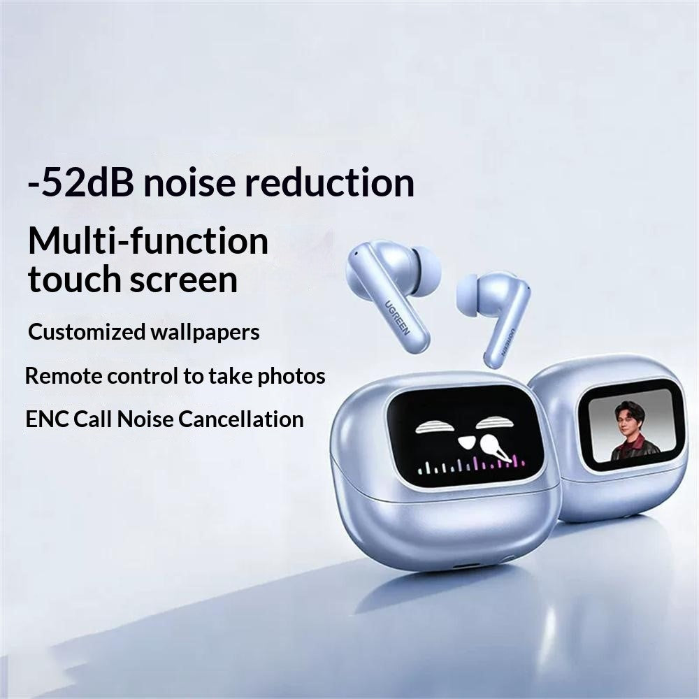 UGREEN WS211 HiTune T6 Magic In-Ear Bluetooth-kompatibla hörlurar ANC ENC brusreducerande smart pekskärmsheadset för spel och sport