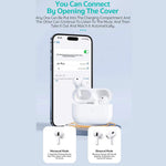 COTECI Smart Pods Pro2 TWS Bluetooth-compatible Earbuds Noise Cancelling USB-C Charging Earphones for Music