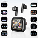 HTC NE40 134 Languages AI Translation Earbuds Noise Cancellation Bluetooth-compatible 6.0 Earbuds with 2.0 Inch HD Screen Charging Case