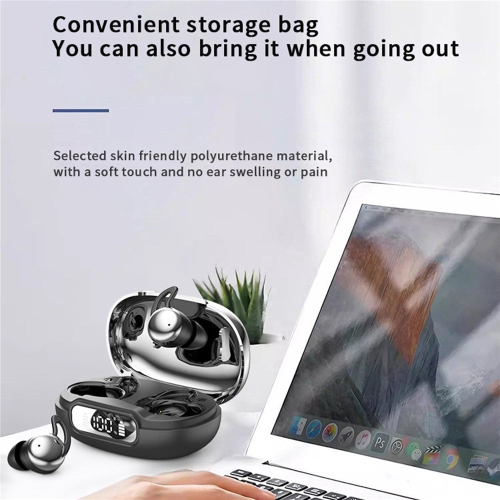 YYK-Q81 Mini Bluetooth-compatible Earbuds In-Ear Noise Cancelling Wireless Earphones for Sleep