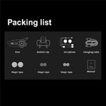 A3 PRO Helmet Bluetooth-compatible Earphones with Soft Mic Motorcycle Waterproof Wireless Headset for Delivery Riders (No Memory Card)