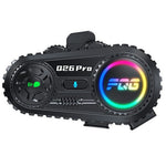 Q26 Pro Hjelm Bluetooth-kompatibel Intercom Headset med 2-i-1 Blød og Hård Mikrofon 500m Rækkevidde Støjreduktion Vandtæt Høretelefon til Motorcykel (Intet Hukommelseskort)