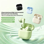 REMAX TWS-25 Wireless Stereo Semi-In-Ear Earbuds Bluetooth-compatible 6.0 4-Mic ENC Noise Cancelling Headset