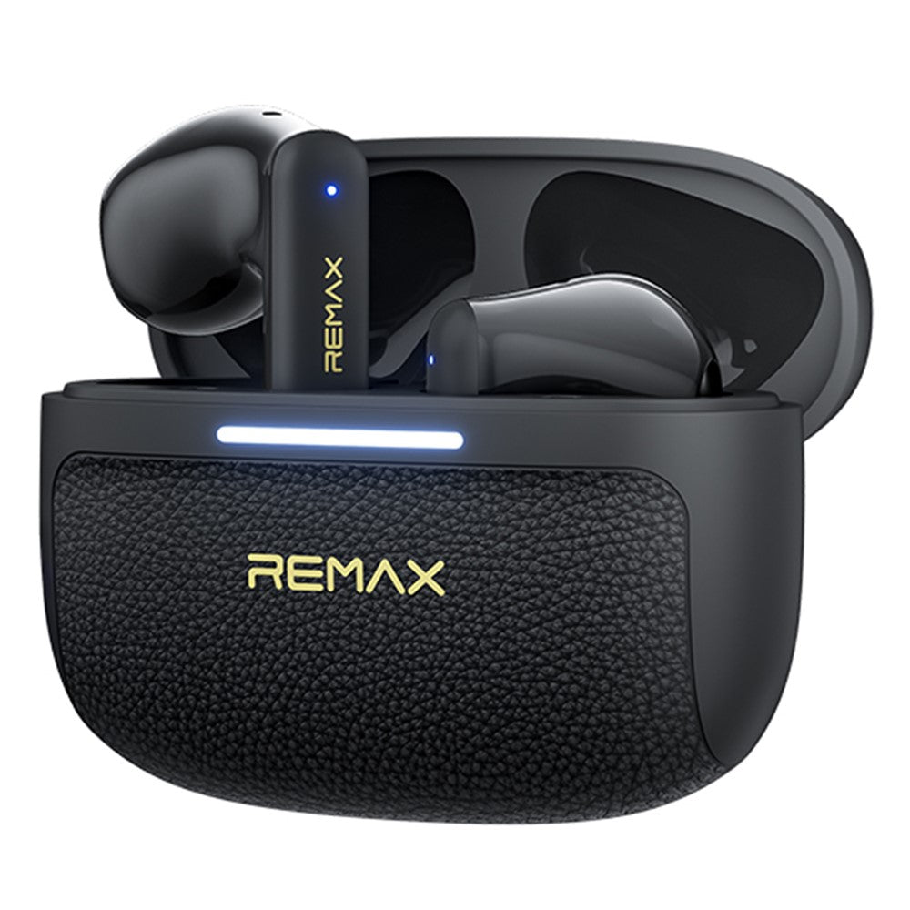 REMAX TWS-35 Bluetooth-compatible Semi-In-Ear Earbuds ANC ENC 6-Mic Hybrid Noise Cancelling Wireless Earphones for Call Music