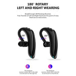 F900 Noise Cancelling Bluetooth-compatible Earphone IPX4 Waterproof Ear Hook Wireless Business Single Earpiece