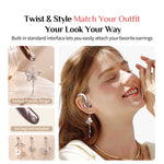 SAYROSE RJ-68 Wireless Open Ear Hook Sport Earphones Handbag Design Bluetooth-compatible 6.0 ENC Noise Cancelling Earbuds