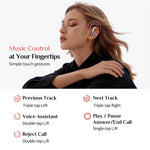 SAYROSE RJ-68 Wireless Open Ear Hook Sport Earphones Handbag Design Bluetooth-compatible 6.0 ENC Noise Cancelling Earbuds