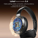 LDNIO H02 Bluetooth-kompatible 5.4 hovedtelefoner 49 timers batterilevetid 40 mm driver Over-Ear trådløst headset til gaming og musik