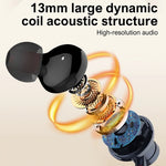 LDNIO N01 Nackband Bluetooth-kompatibla In-Ear-hörlurar 13 mm HiFi 50 timmars batteritid Typ-C trådlöst headset för sport