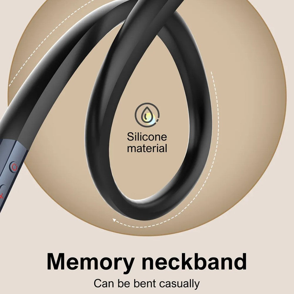 LDNIO N01 Nackband Bluetooth-kompatibla In-Ear-hörlurar 13 mm HiFi 50 timmars batteritid Typ-C trådlöst headset för sport